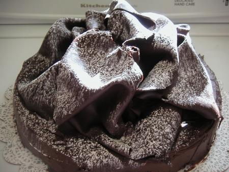 Chocolate Fudge Ribbon Cake