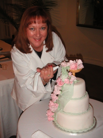 Darleen w/ Victorian Wedding Cake