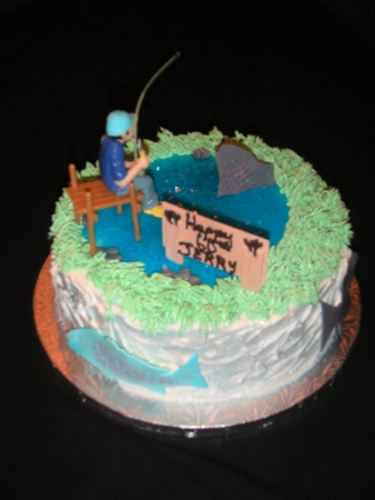 Fishing Pond Birthday Cake