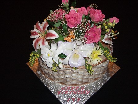 Basket of Sugar Flowers